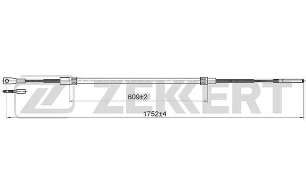 Cable Pull, parking brake (BZ-1233)
