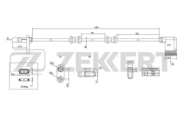 Sensor, wheel speed (SE-6131)
