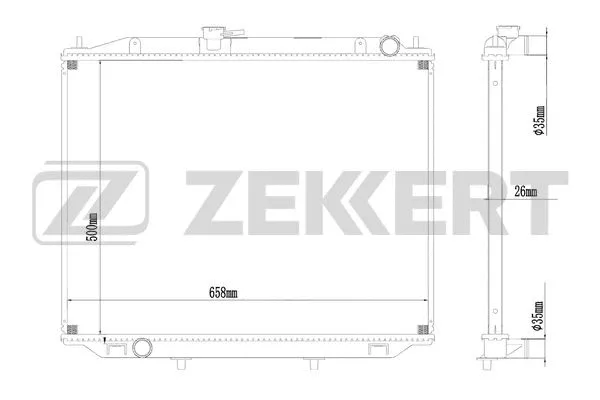 Radiator, engine cooling (MK-1016)