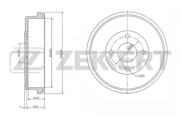 Brake Drum (BS-5533)