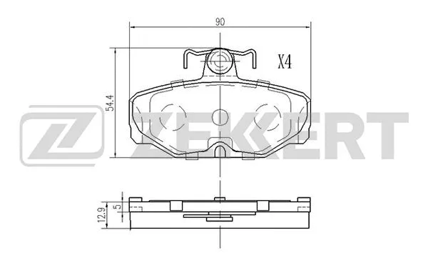 Brake Pad Set, disc brake (BS-2987)