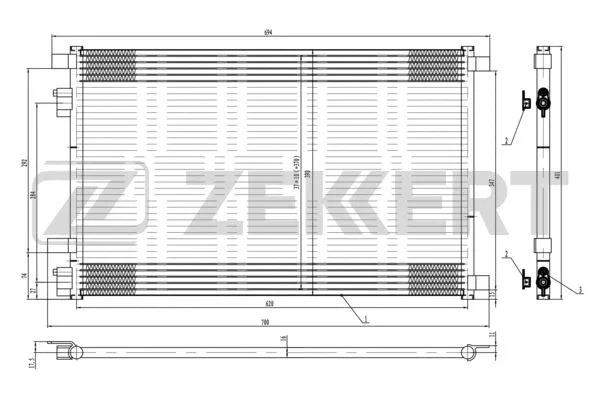 Condenser, air conditioning (MK-3045)