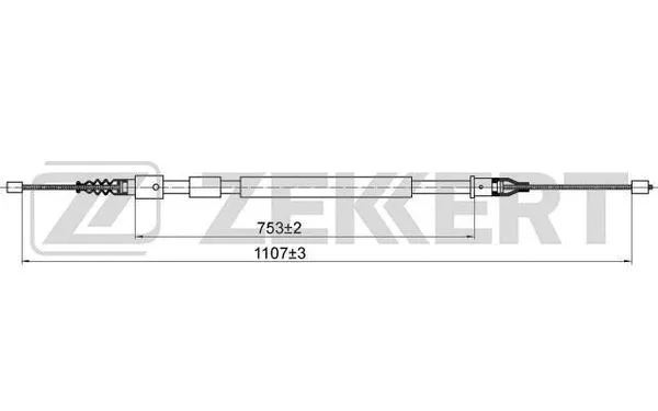 Cable Pull, parking brake (BZ-1198)