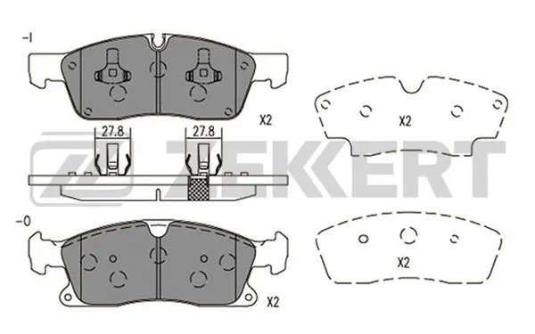 Brake Pad Set, disc brake (BS-2951)