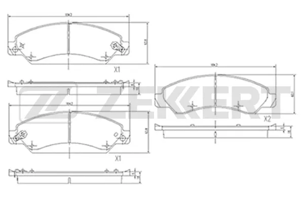 Brake Pad Set, disc brake (BS-2131)