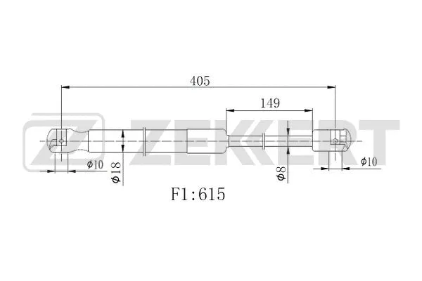 Gas Spring, boot/cargo area (GF-2531)