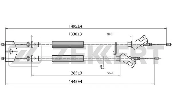 Cable Pull, parking brake (BZ-1230)