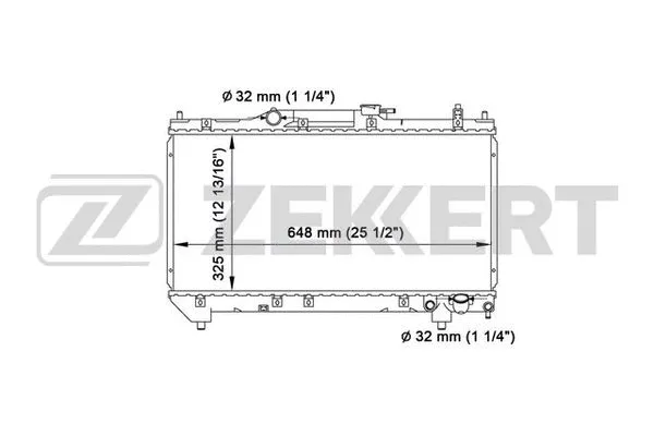 Radiator, engine cooling (MK-1547)
