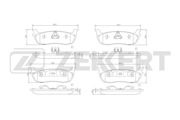 Brake Pad Set, disc brake (BS-3029)