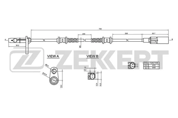 Sensor, wheel speed (SE-6132)