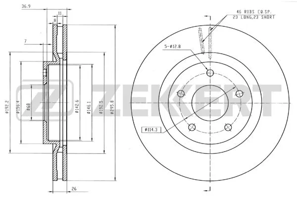Brake Disc (BS-5183B)