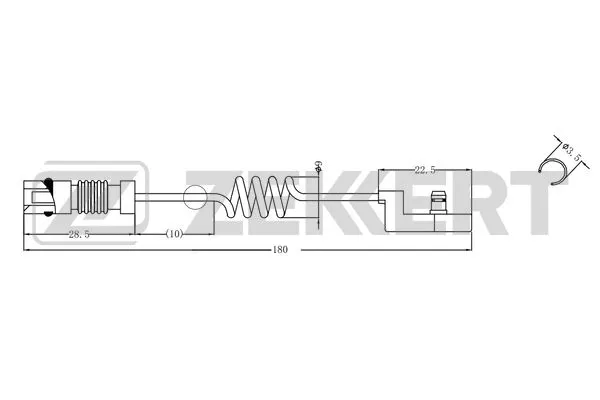 Warning Contact, brake pad wear (BS-8115)