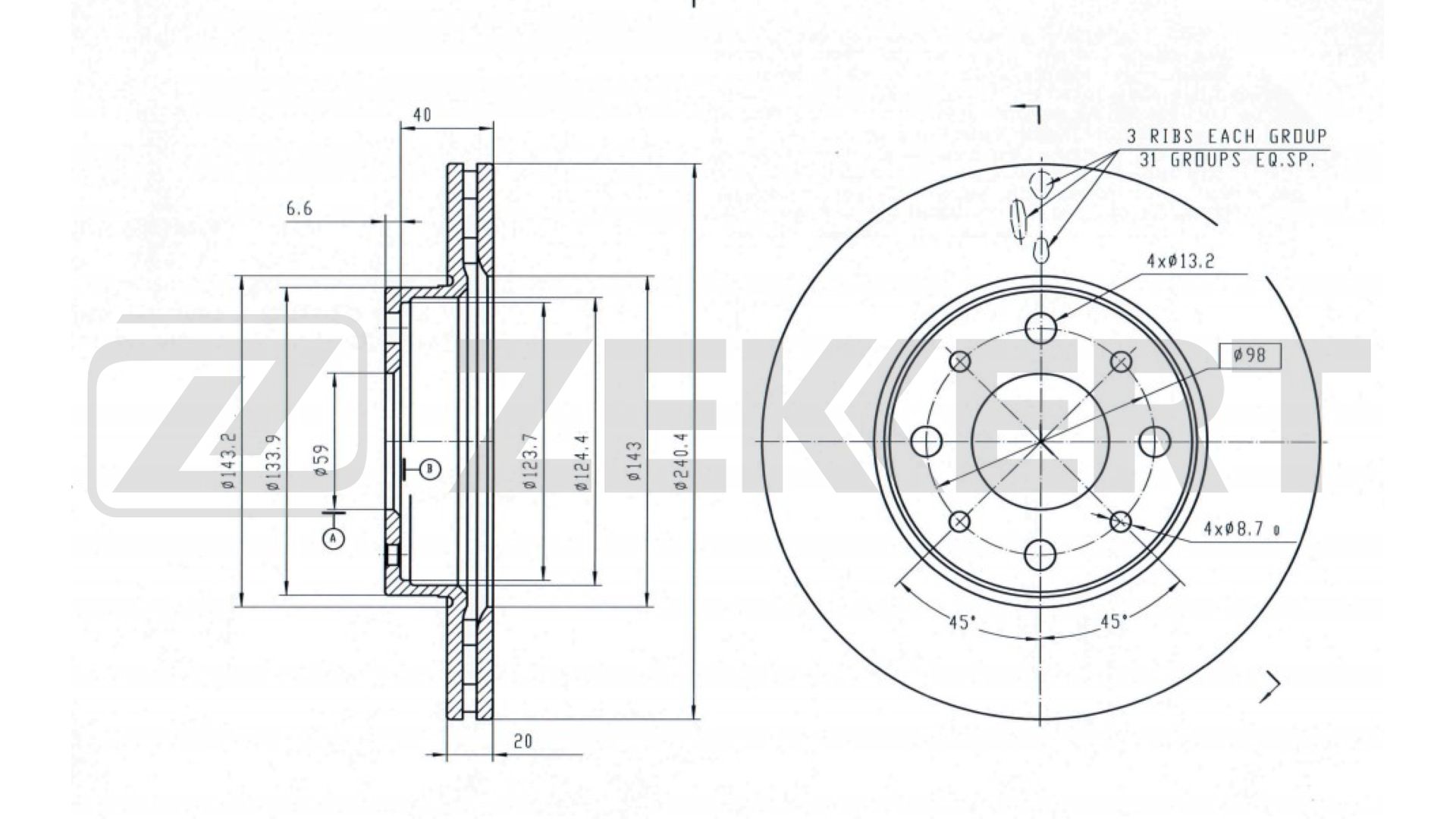 Brake Disc (BS-6629)