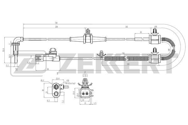 Sensor, wheel speed (SE-6206)
