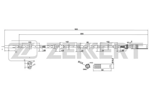 Sensor, wheel speed (SE-6069)