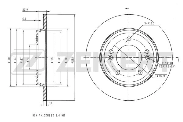 Brake Disc (BS-6617)