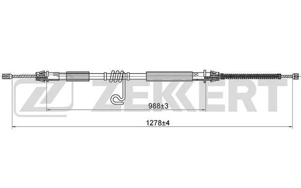 Cable Pull, parking brake (BZ-1224)