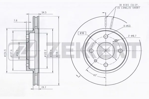 Brake Disc (BS-5840)
