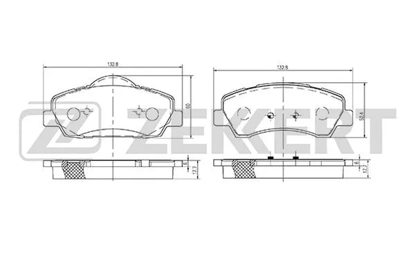 Brake Pad Set, disc brake (BS-2125)