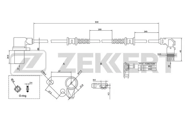Sensor, wheel speed (SE-6137)