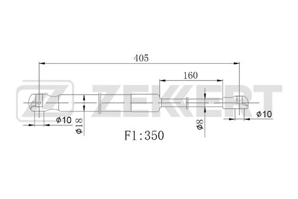 Gas Spring, boot/cargo area (GF-2533)