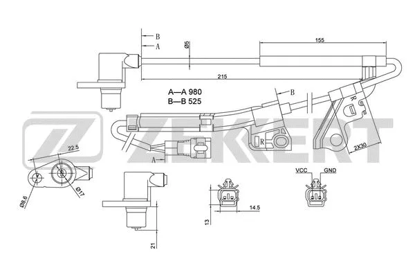 Sensor, wheel speed (SE-6109)