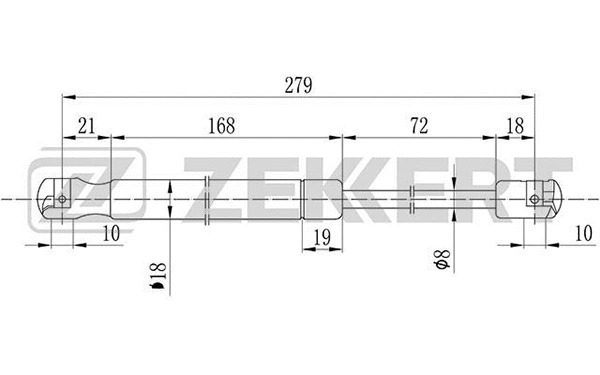 Gas Spring, boot/cargo area (GF-1137)