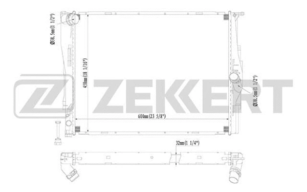 Radiator, engine cooling (MK-1237)