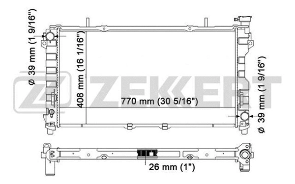 Radiator, engine cooling (MK-1148)
