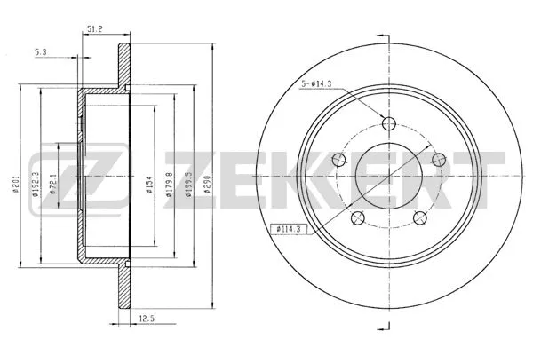 Brake Disc (BS-5654B)