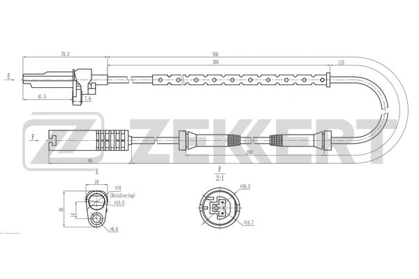Sensor, wheel speed (SE-6184)