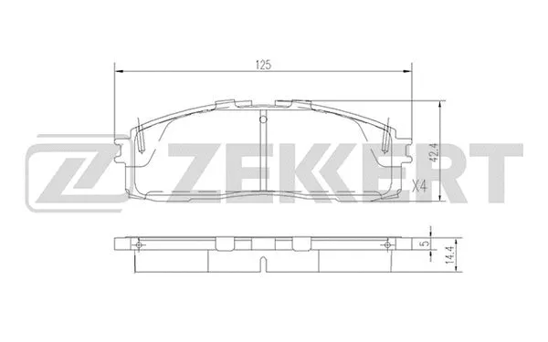 Brake Pad Set, disc brake (BS-2104)