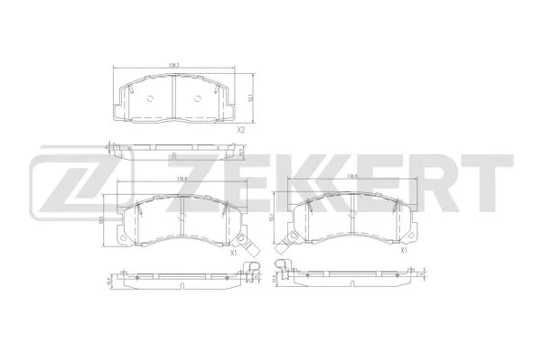 Brake Pad Set, disc brake (BS-3024)