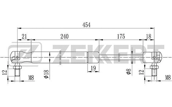 Gas Spring, boot/cargo area (GF-2102)
