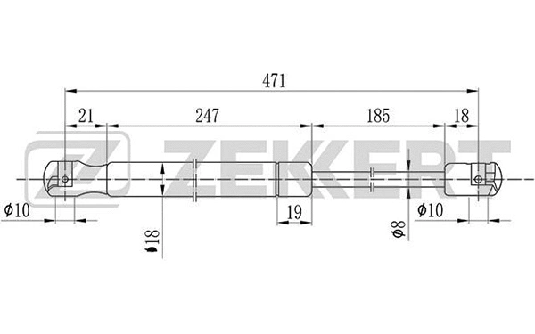 Gas Spring, boot/cargo area (GF-2093)