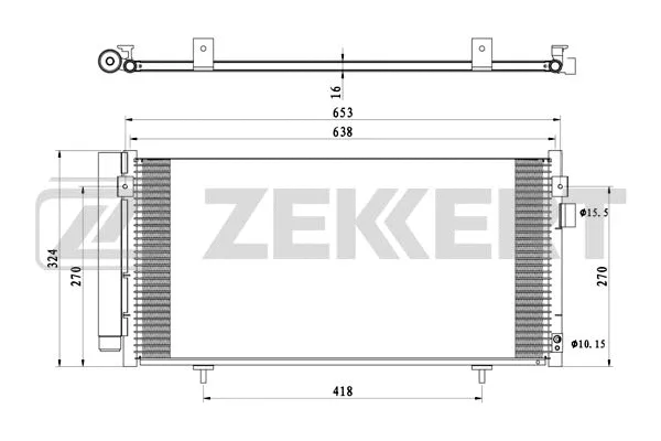 Condenser, air conditioning (MK-3183)