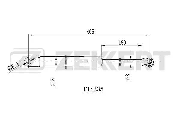 Gas Spring, boot/cargo area (GF-2399)