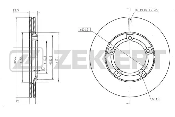 Brake Disc (BS-6249)