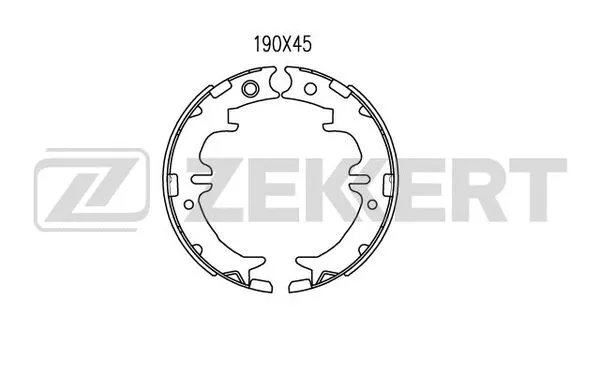 Brake Shoe Set, parking brake