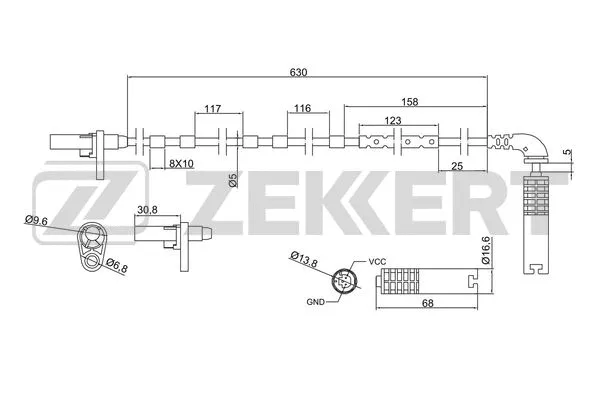 Sensor, wheel speed (SE-6070)