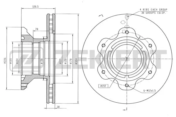 Brake Disc (BS-5445)