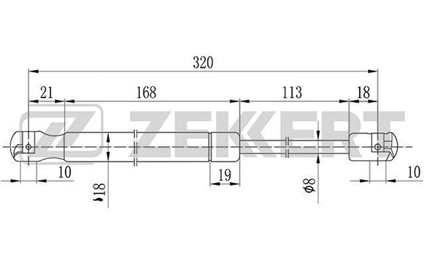 Gas Spring, bonnet (GF-2084)