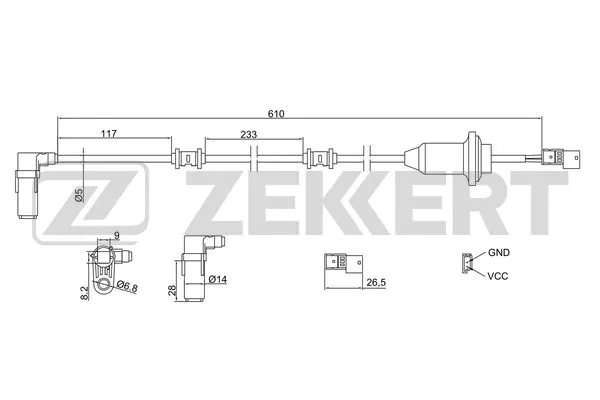 Sensor, wheel speed (SE-6129)
