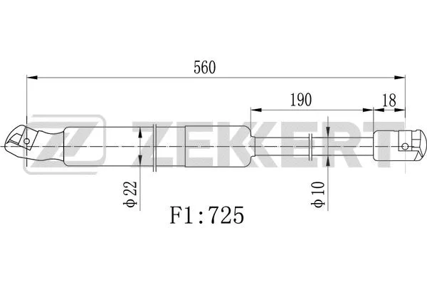 Gas Spring, boot/cargo area (GF-2421)