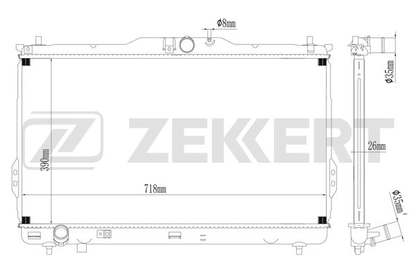 Radiator, engine cooling (MK-1417)