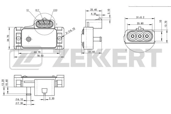 Sensor, intake manifold pressure (SE-1052)