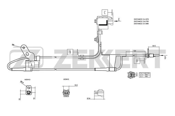 Sensor, wheel speed (SE-6074)