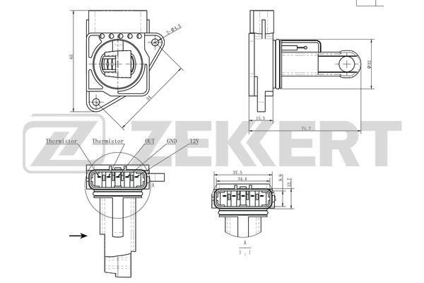 Sensor, intake manifold pressure (SE-1072)