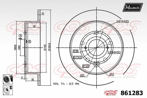 Guide Sleeve Kit, brake caliper (70160167)