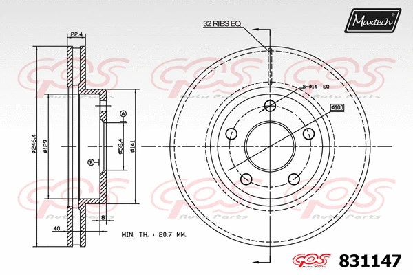 Piston, brake caliper (72945034)
